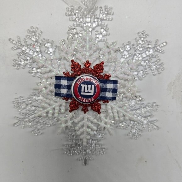 NWT New York Giants Ornament NFL Football Christmas Holiday Decor OOAK Handmade - Picture 2 of 4